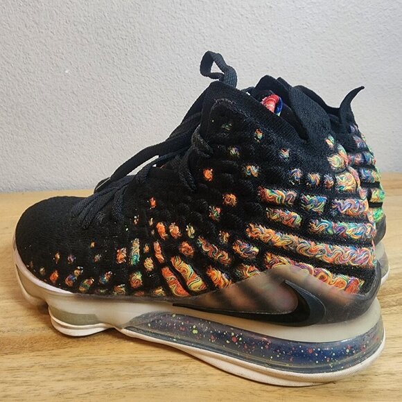 Nike LeBron 17 Shoes Mens Size 6.5 James Gang Black Multicolor BQ3177-005 main image 15